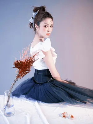 薛凯琪优雅白裙写真图片_5