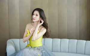 李若彤抹胸裙性感写真图片_4