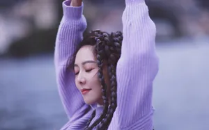 薛凯琪海边时尚优雅写真图片_8