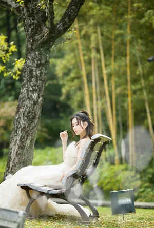 李若彤唯美婚纱写真图片_2