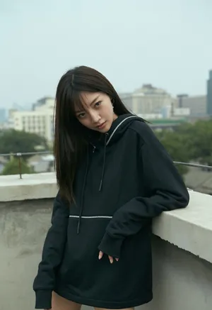 郑雅文酷美街拍写真图片_3