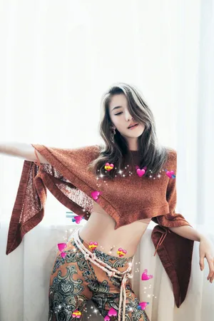 吴千语露脐装靓丽图片_3