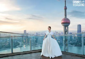 佘诗曼魅力性感婚纱照图片