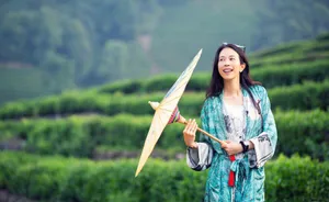 莫文蔚龙井茶园清新靓丽图片_7