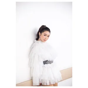 薛凯琪白色纱裙性感甜美写真图片_2