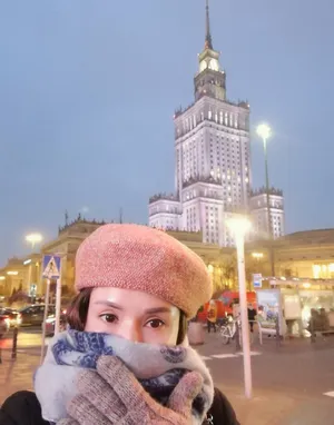 李若彤异国街头自拍图片_3