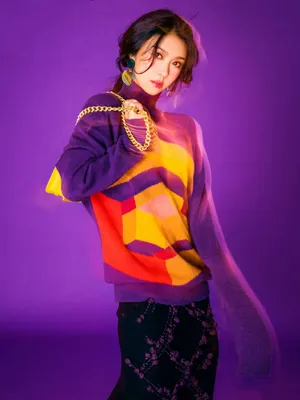 薛凯琪性感时尚光影写真图片_2