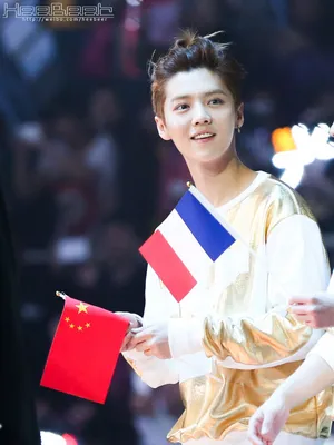 鹿晗受邀成龙慈善演唱会手举中国旗帜帅气满分