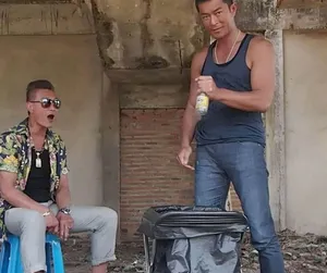 古天乐片场秀武功似卖艺_4