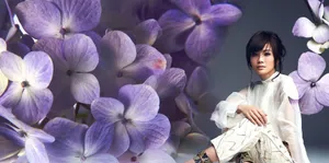 蔡卓妍唯美花漾图片 清新时尚妩媚动人_3