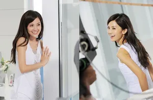 蔡卓妍生活家居照图片 清纯可爱