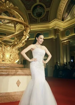 钟丽缇闪耀彩钻长裙走红毯 女神魅力无限_8