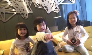 林志颖晒Kimi与钟丽缇女儿玩耍照 尽显萌态_2
