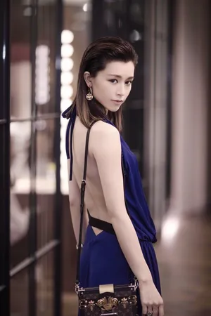 文咏珊活动照图片：性感礼服裸背诱惑图片_9