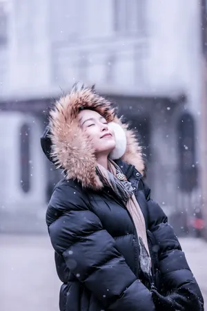 文咏珊唯美写真图片 文咏珊冬日生活照图片_4