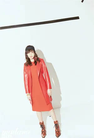 张天爱甜美清新森系风格时尚大片
