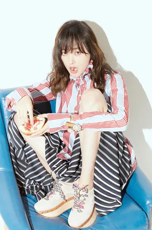张天爱甜美清新森系风格时尚大片_6