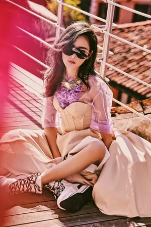 张天爱慵懒随性轻熟魅力杂志写真图片_1