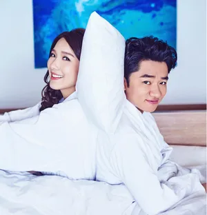 王祖蓝李亚楠夫妻度假时尚大片写真