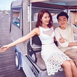 王祖蓝李亚楠夫妻度假时尚大片写真_4