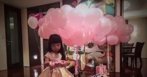 Grace姐姐4岁生日 曹格为女温馨庆生图片_4