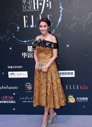 成龙杨幂陈赫等明星亮相《华谊兄弟ELLE之夜》_6