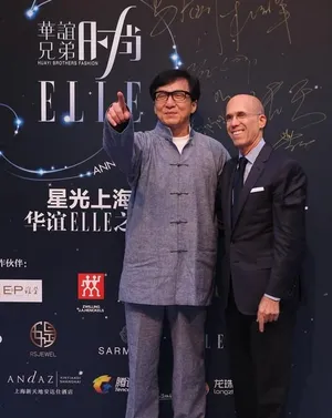 成龙杨幂陈赫等明星亮相《华谊兄弟ELLE之夜》_9
