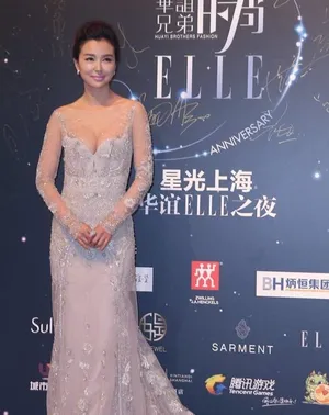 成龙杨幂陈赫等明星亮相《华谊兄弟ELLE之夜》_19