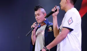 陈冠希怪异造型现身上海 捞金开口培养音乐新人陈冠希图片_2