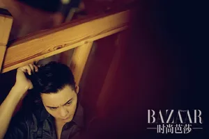 迪丽热巴陈伟霆《时尚芭莎》写真图片_3