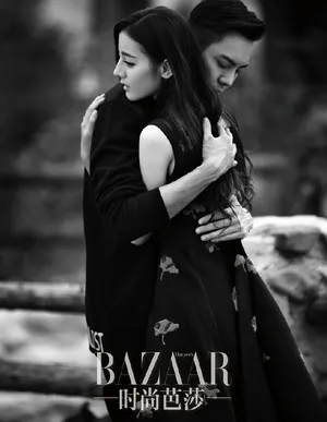 迪丽热巴陈伟霆《时尚芭莎》写真图片_8