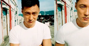 余文乐慵懒休闲杂志封面写真图片_5