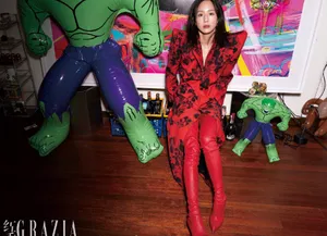 张钧甯性感红秀封面大片写真图片