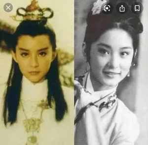 林青霞早年贾宝玉林黛玉扮相图片_1