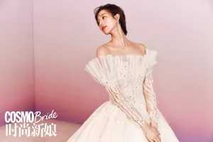 张钧甯婚纱美丽圣洁香肩写真图片_6