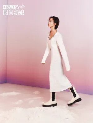 张钧甯婚纱美丽圣洁香肩写真图片_9