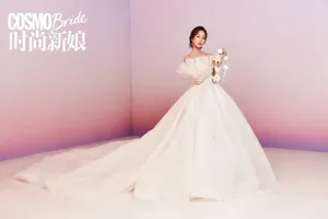 张钧甯婚纱美丽圣洁香肩写真图片_13