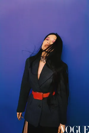 舒淇复古撞色大片写真图片_2