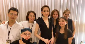 柯佳嬿长发长黑裙魅力时尚美照图片_6