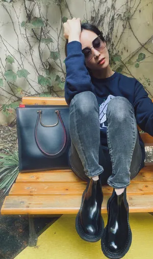 张钧甯休闲私服生活照图片_2