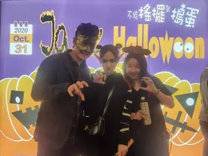 陈乔恩艾伦过甜蜜万圣节美照图片_1