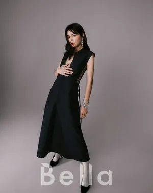 陈嘉桦性感深V长裙写真图片_3