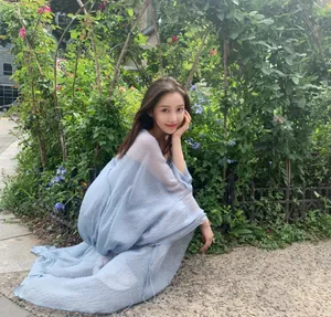 张馨比清新可人生活照图片_8
