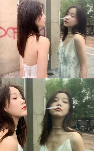 张馨比街头唯美街拍图片_4