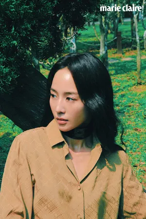 张钧甯绿色系时尚大片写真图片_2