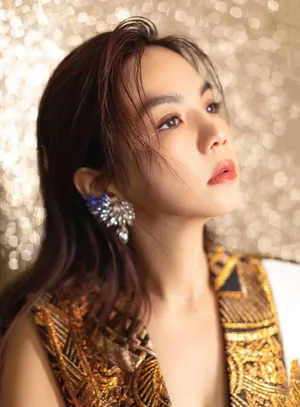 陈嘉桦亮片裙优雅性感写真图片_3