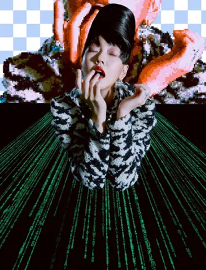 小S徐熙娣复古蜂窝头写真图片_3