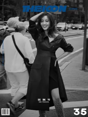 气质美女侯佩岑街拍写真图片_9