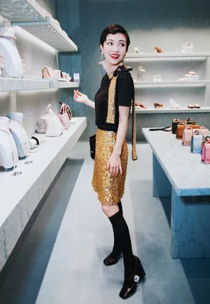 郭采洁MiuMiu2019春夏系列性感图片_7