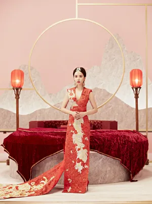 蔡依林红色美艳写真图片_3